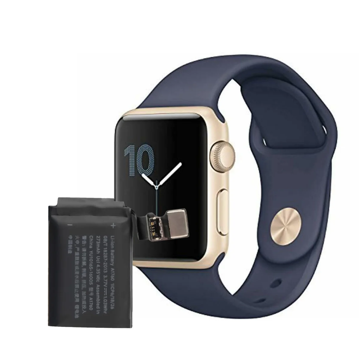 100% Original 38mm Battery For Apple Watch Series 2 for Series 2 A1760 (2st Generation) Batteries Bateria