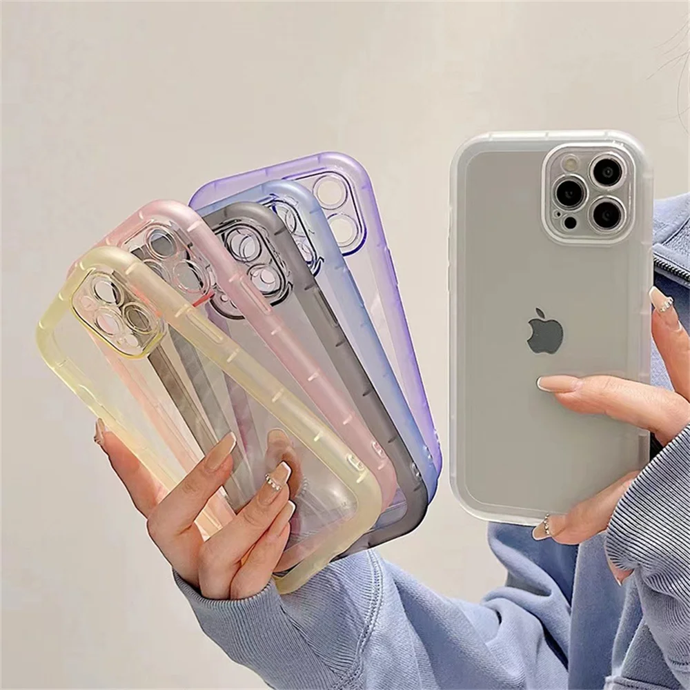 iphone 12 pro max clear case Ottwn Transparent Camera Protection Phone Case For iPhone 13 Pro Max 11 12 XS XR X 7 8 Plus Shockproof Bumper Soft Clear Cover cute iphone 12 pro max cases