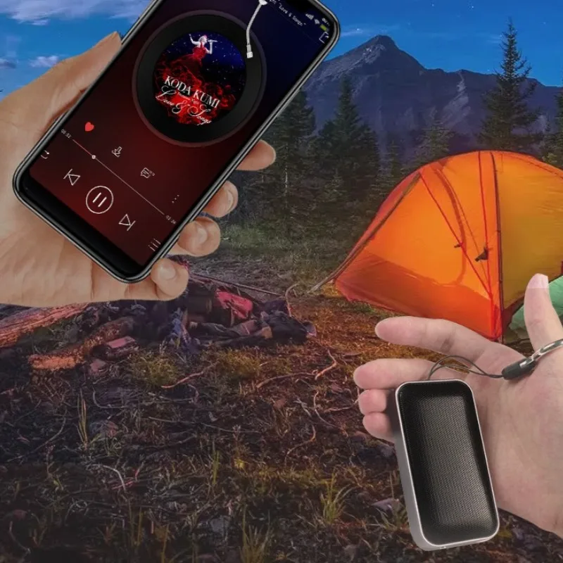 BT209 Wireless Outdoor Portable Ultra-thin Bluetooth Speaker Small Steel Cannon Electronic Gift Mini Pocket Stereo