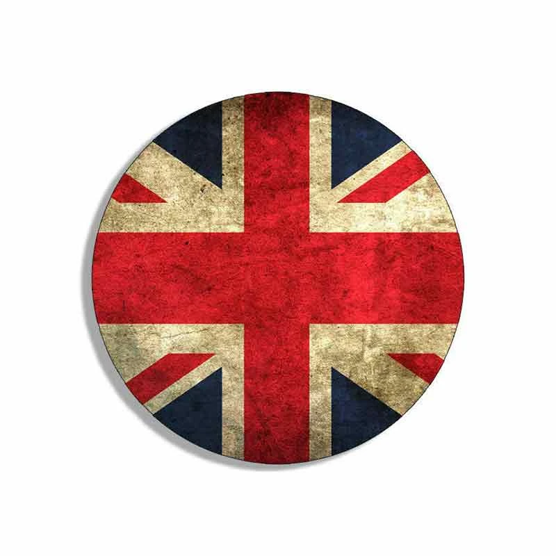 

Автомобильная наклейка на топливный бак, круглая винтажная наклейка с логотипом Великобритании, водонепроницаемые аксессуары для бампера, автофургона, фотоаксессуары, 13 см * 13 см