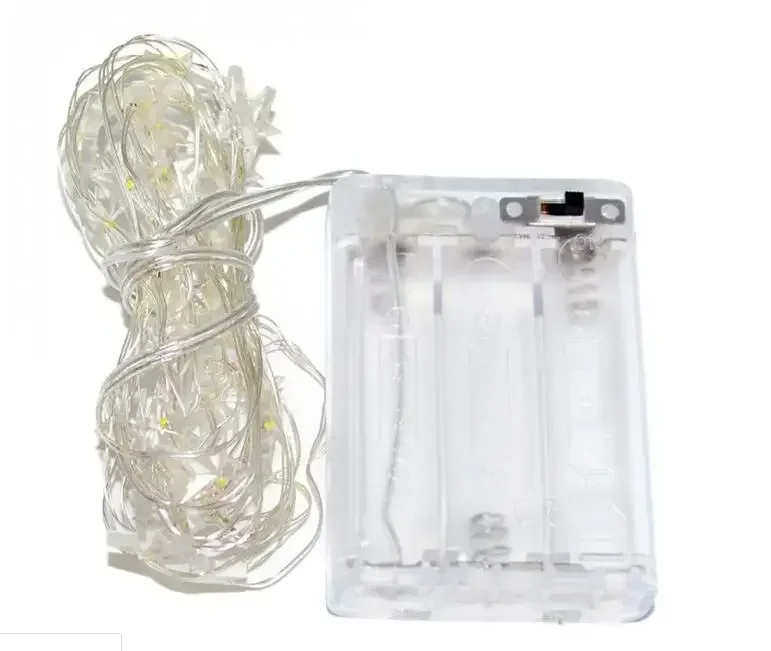 DIY 1/2m/3m Birthday Decoration Fairy Lights Friends Christmas Wreath Wedding Wedding Party Curtain String Battery Powered Event