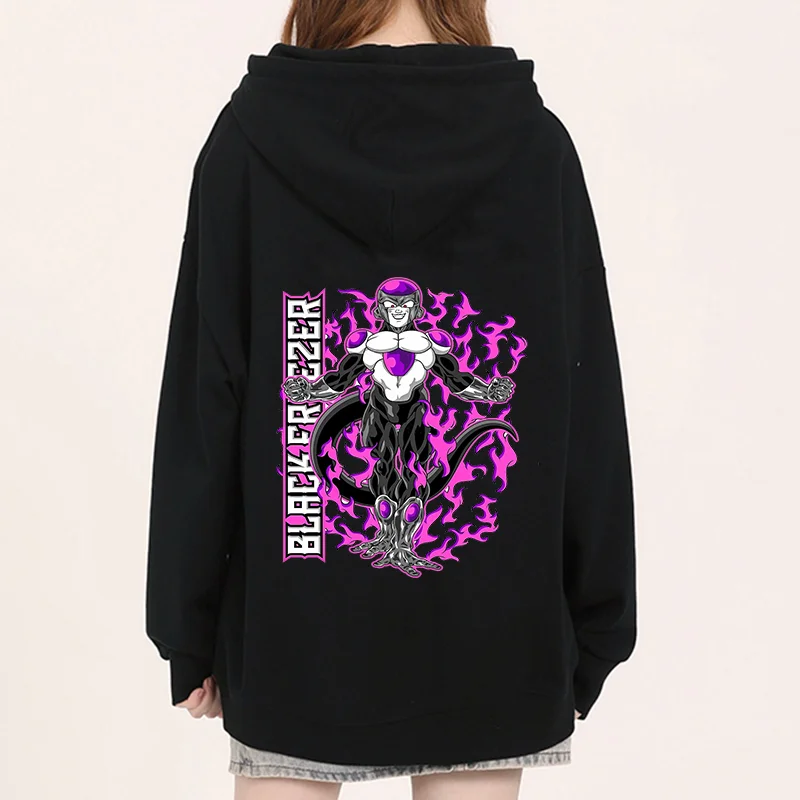 

2024 New Men's and Women's Anime Dragon Ball Frieza Cartoon Wukong Cell Printed Hoodie Couple Street Leisure Sports Shirt