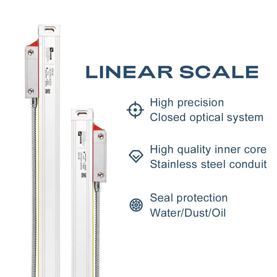 5U Lineaire Encoder Yhsino Ttl 5V Lineaire Schaal 50 100 450 550 600 650 700 750 950Mm Voor mill Cnc Draaibank Machines