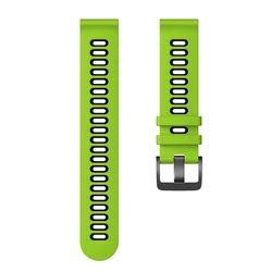Rubber Watch Strap - Premium 20mm and 22mm Replacement Bracelet - 22mm (Green Black)