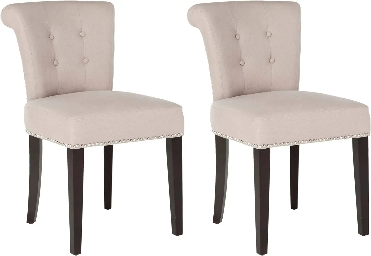 

Safavieh Mercer Collection Carol Taupe Linen Ring Dining Chair (Set of 2)