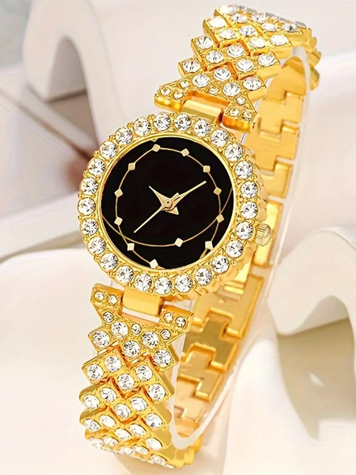 Ladies' Bracelet Set Watch Fashion Diamond Set 5pcs/set Female Temperament Baita Quartz Watch for Women
