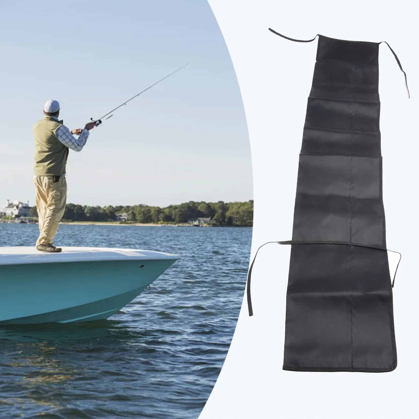 

1pc Fishing Rod Bag Effectively Protect Rods Lightweight Easy To Carry Large Capacity Oxford Cloth Carp Ice Fishing Accessories