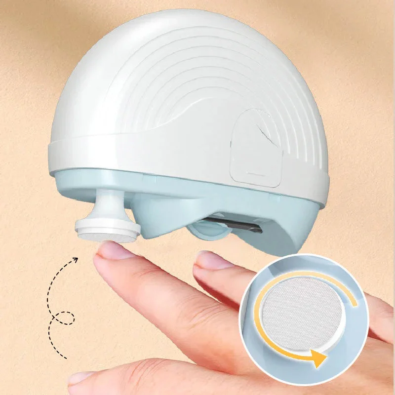 2 In 1 Electric Nail Clippers Manicure Anti-Splash Nail Trimmer For Baby Finger Toe Scissors Pedicure Thick Nails Cutter Tools