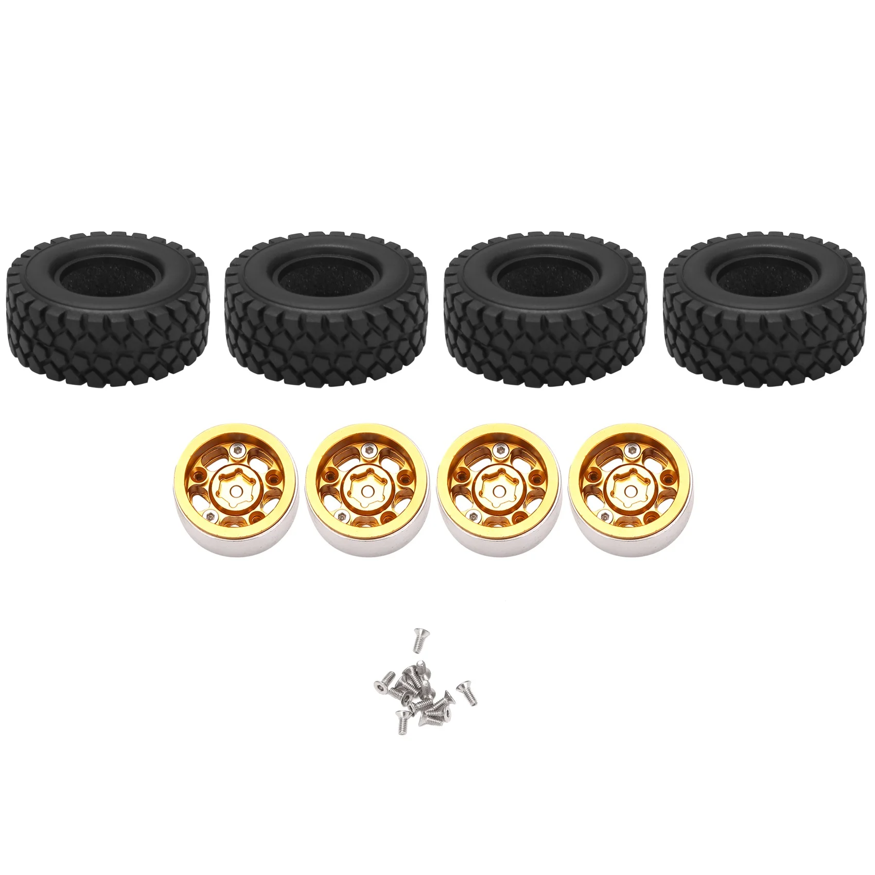 

4 шт., обода желтого цвета для SCX24 AXI00002 SCX24