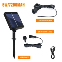 Kit de boîte de batterie solaire 24V, panneau lumineux au Lithium alimenté avec fil de connecteur 1.2M 2 broches 1.3W 2.8W 6W pour lampes à bande LED 3