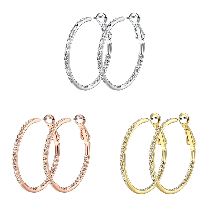 

TKJ Novelty Big Round Earrings Hoops with Natural Stone Letter o Hypallergenic Earring Elegant Geometric Accessories Supplies