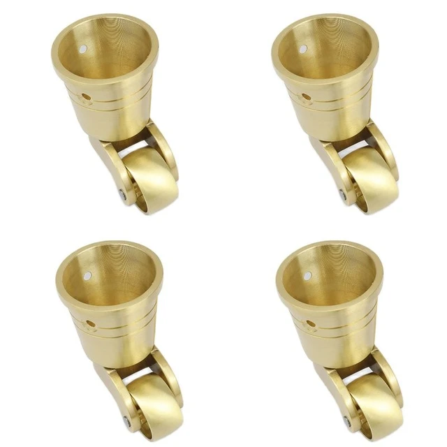 Brand New 4PCS Pure Brass Casters Wheels Table Chair Sofa Couch Bar  Universal Furniture Rollers 360° Swivel Furniture Castors - AliExpress