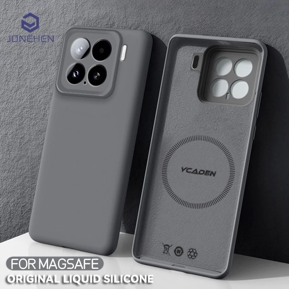 Sleek Candy Liquid Silicone Magnetic Phone Case with Magsafe Wireless Charging Compatibility