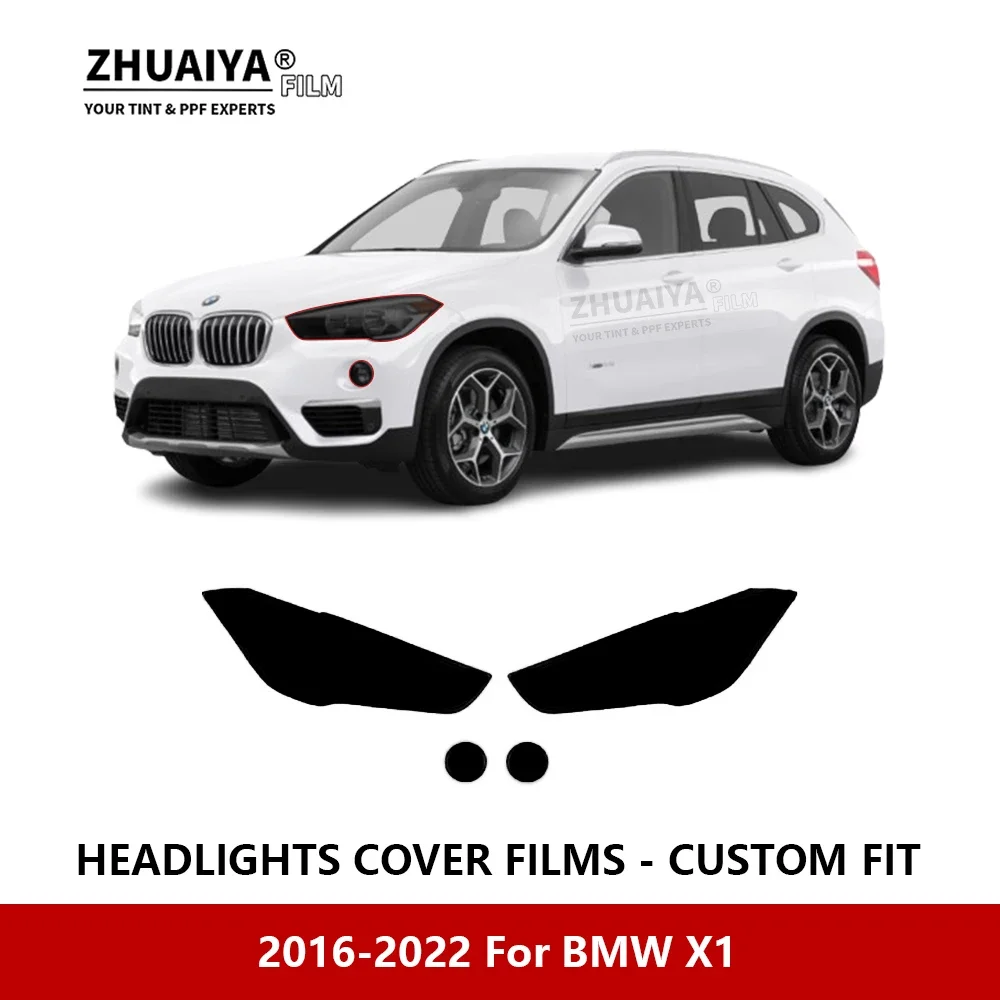 

For BMW X1 2016-2022 Car Exterior Headlight Anti-scratch PPF precut Protective film Repair film Car stickers Accessories