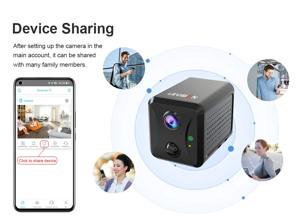 Camera arming settings in app