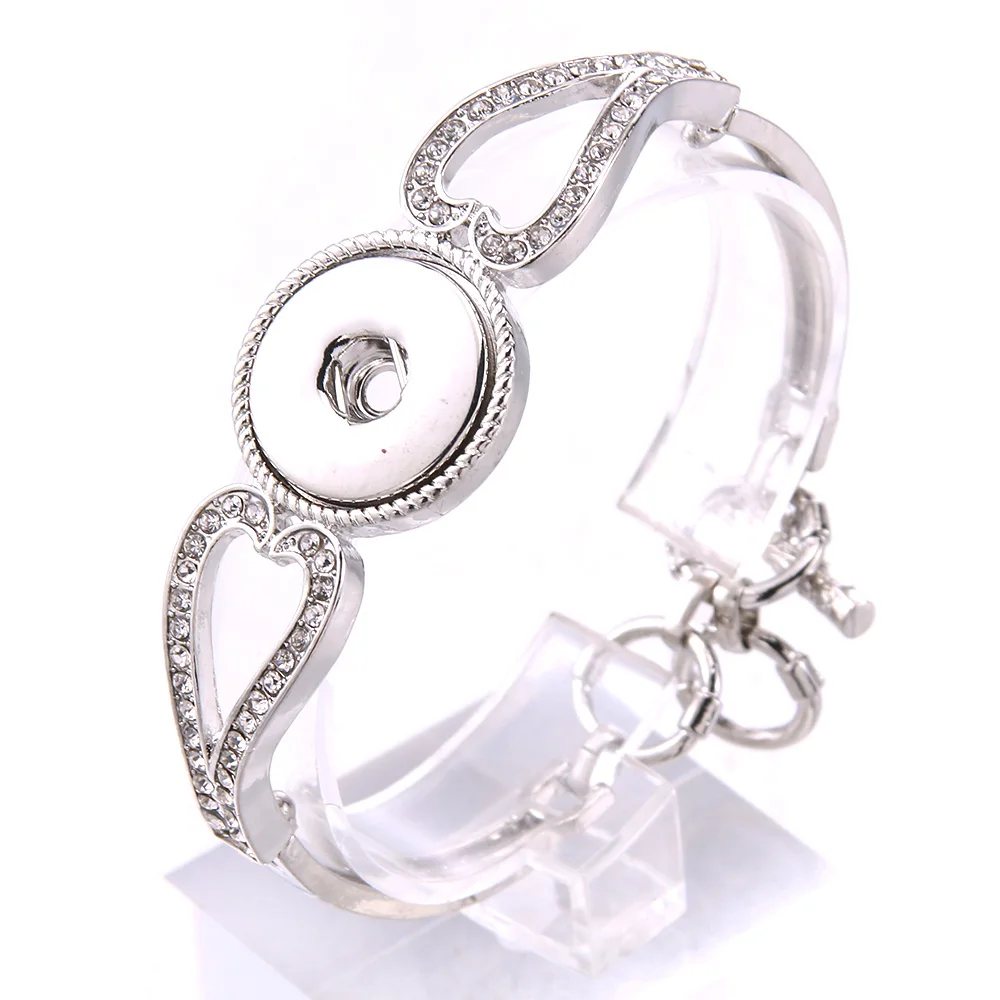 Bangle Bracelet Snap Buttons 18MM Snaps Jewelry Women's DIY Bracelet