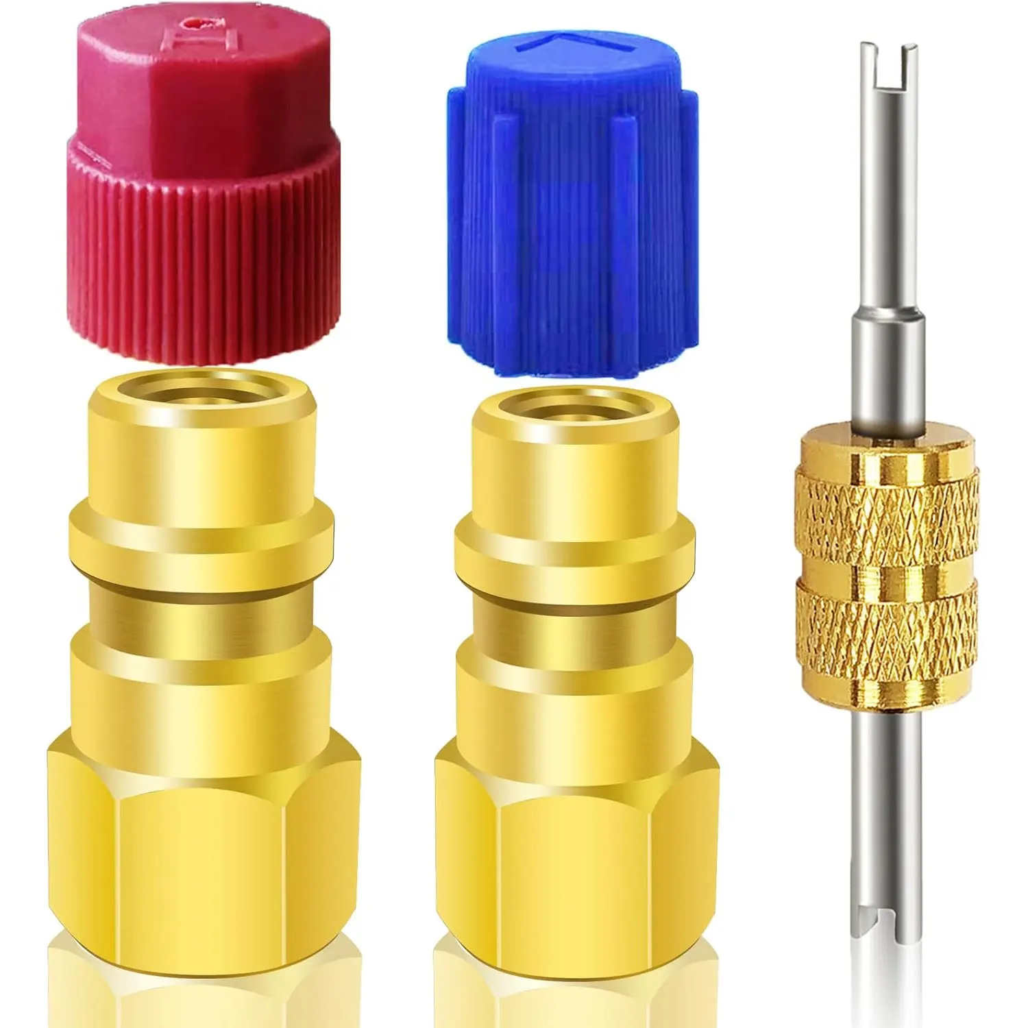 Kit Adattatore Aupoko Per Aria Condizionata - Conversione Da R12/R22 A R134A, Con Valvole - Foto 5