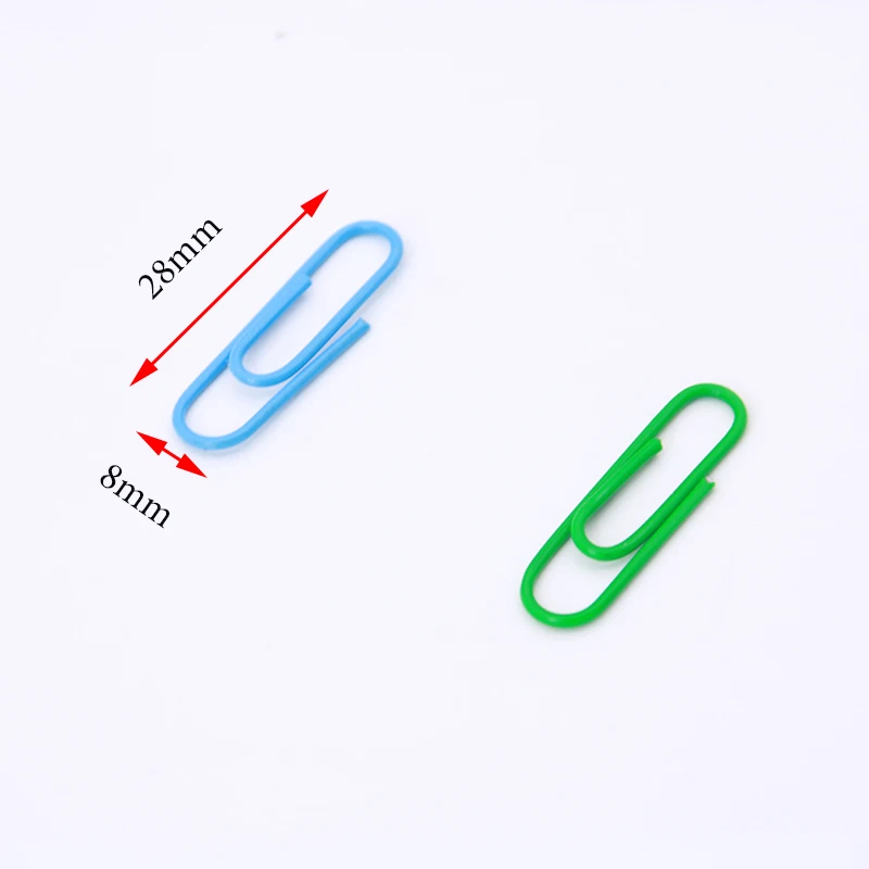 다채로운 핀 비닐 페인트 티켓, 학생 용품 종이 클립, 28mm, 50 개