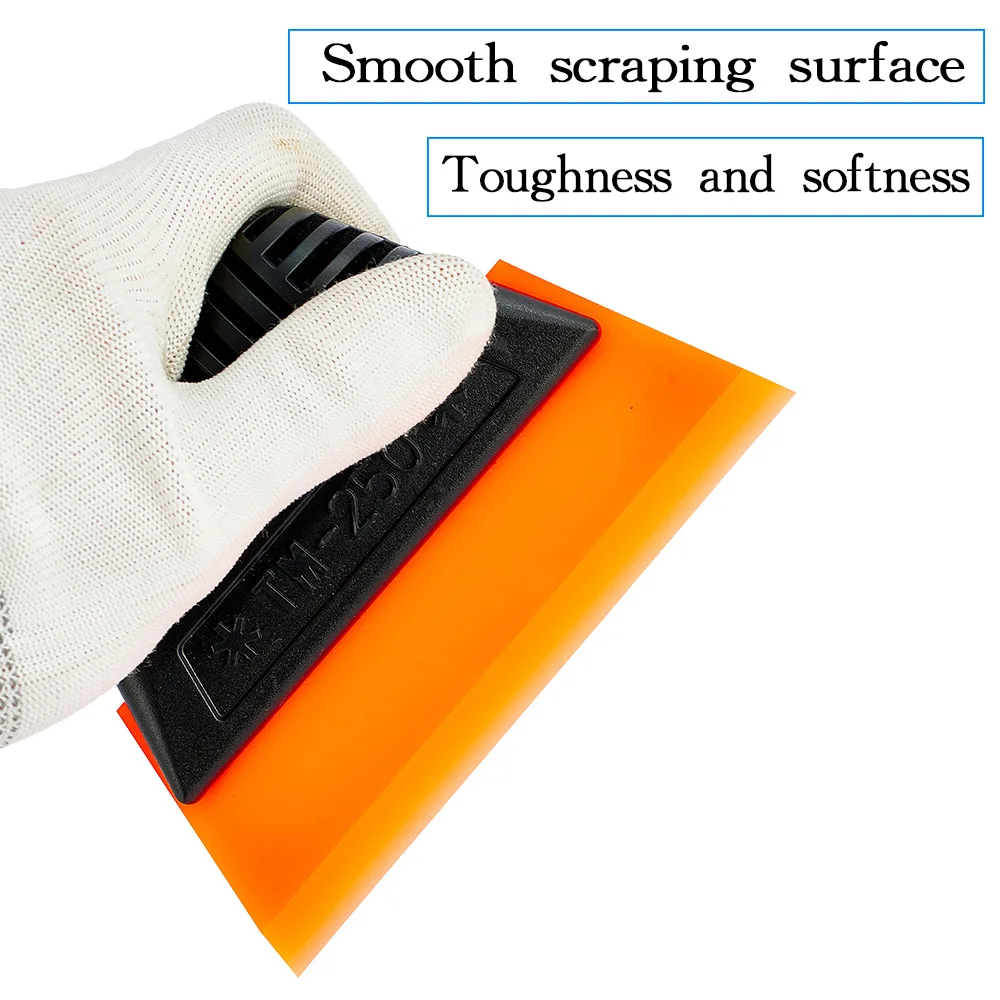 Car Wrapping Tools Vinyl Squeegee Window Tinting Squeegee Automotive Film Tools Blue Rubber Scraper Soft PPF Wrapping Car Wash Accessories