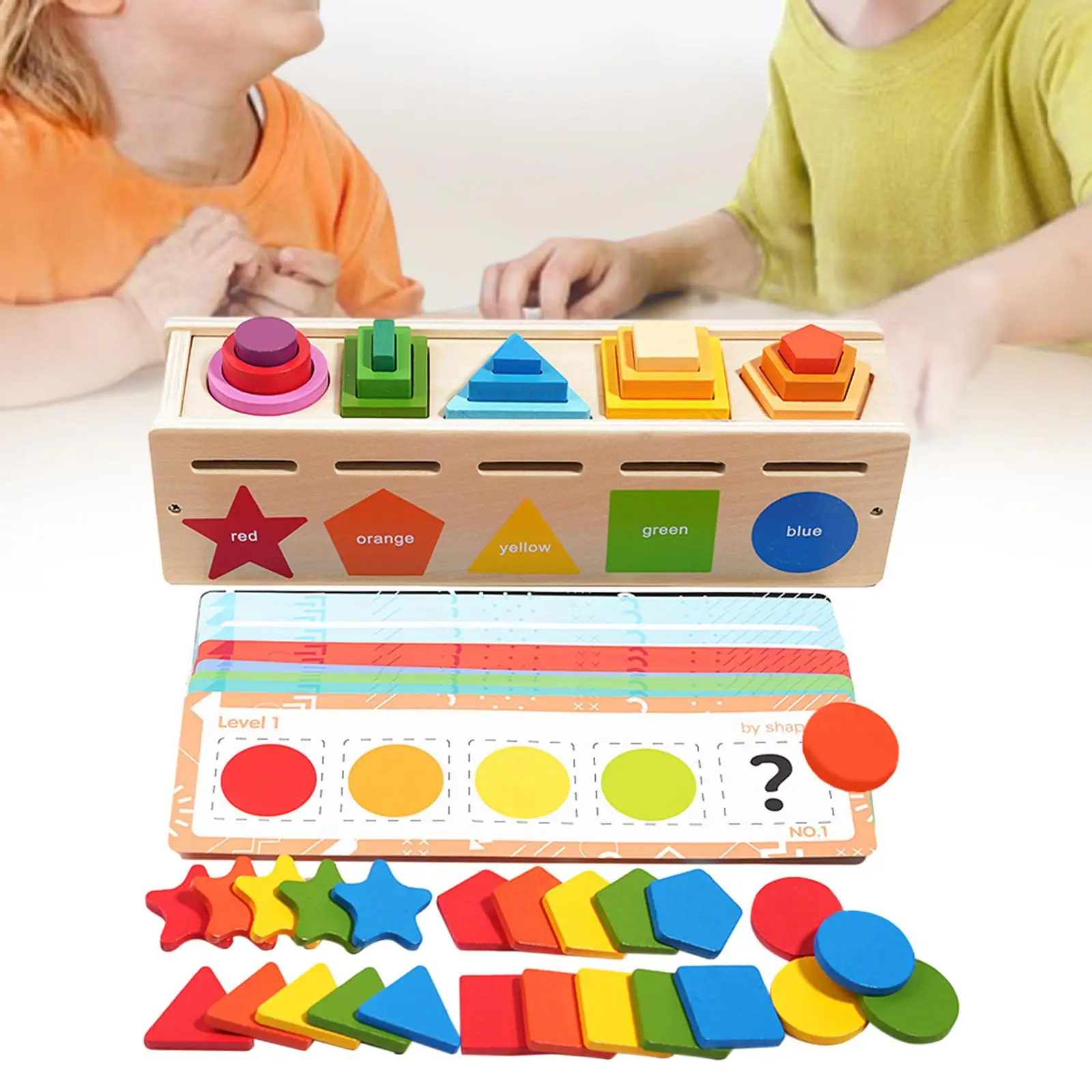 

Montessori Shape Color Sorting Toy Early Educational Toys Montessori Toys for Children 4 5 6 Year Old Boys Girls New Year Gift