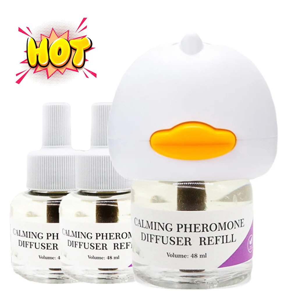 Pheromone Diffuser for Cats Cat Pheromone Plug-In Relaxants Start Kit 30-Day Refill Calming Spray for Calm Relaxing Home Indoor