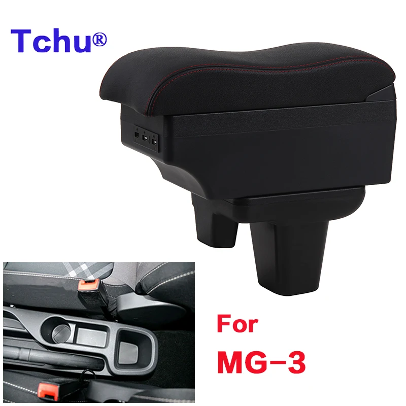 

For MG MG3 armrest box For New MG 3 car armrest box Internal modification USB charging Ashtray Car Accessories