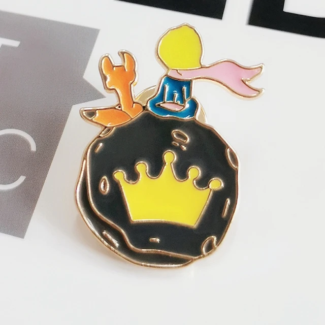 Spille Da Bavero Il Piccolo Principe - Volpe, Luna, Pianeta - Lega Smaltata - Idea Regalo - Foto 9