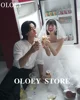 OLOEY 2PCS White Ruffles Tulle Wedding Dresses Two Pieces Korea Photo shoot Tulle Princess Bridal Gowns Customized Mariage 2