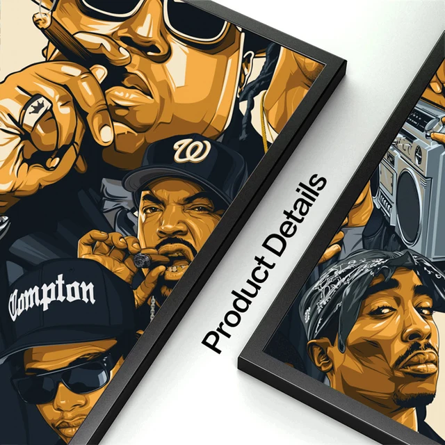 Snoop Dogg & Tupac Shakur Poster Print - 11x16 Inch Photo Image