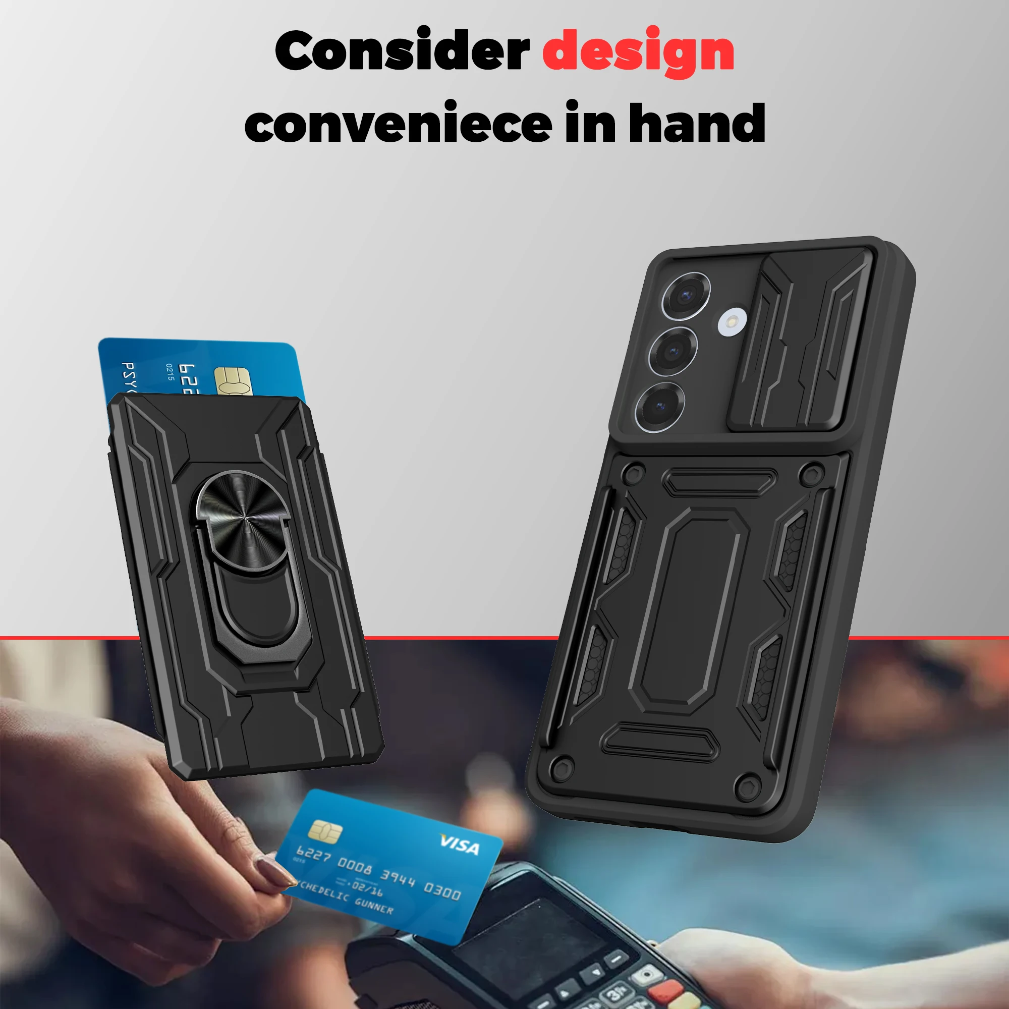 Elegant Card Holder Fashion Hard Case - Stylish Protection