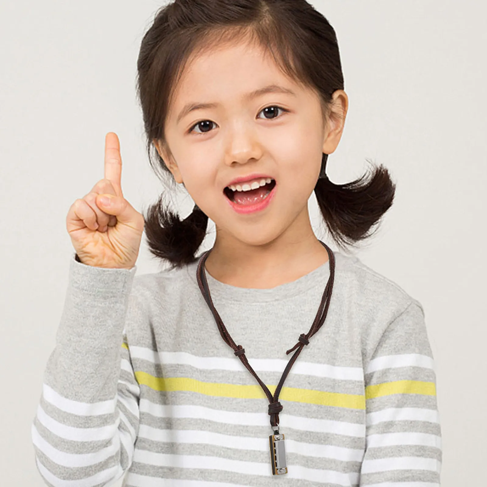 2Pcs 미니 하모니카 목걸이 펜던트 악기 쥬얼리 장난감용 작은 하모니카 선물 크리스마스