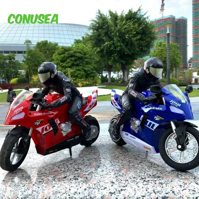 RC Stunt Motorcycle Car 1/6 High Speed Motorbike Model 2.4G Radio Control Car Remote Controlled Toy Drift Cars Toys For Boys Kid 3