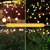 Firefly Garden Lights solar outdoor, 2 Pack 16 LED Solar Swaying Lights Waterproof, Perfect Atmosphere Light for Pathway Patio 4