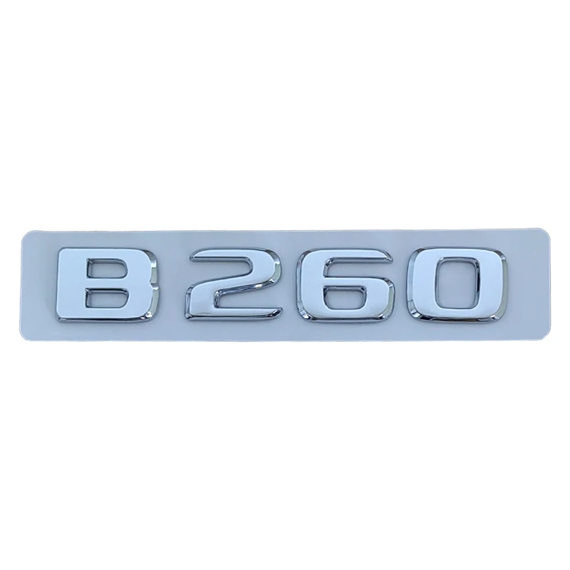 3d ABS Chrome Black Logo B180 B160 B220 B260 B200 Emblem Badge Car Trunk Letters Sticker For B Class W245 W246 Accessories