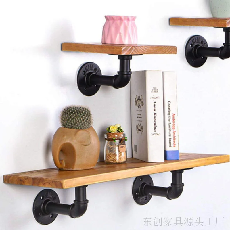 industrial ferro tubo prateleira suporte suporte de 05