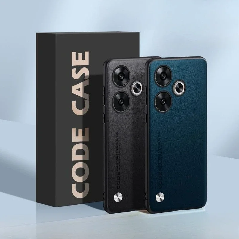 Elegant PU Leather Phone Case with Matte Silicone Shockproof Bumper Cover