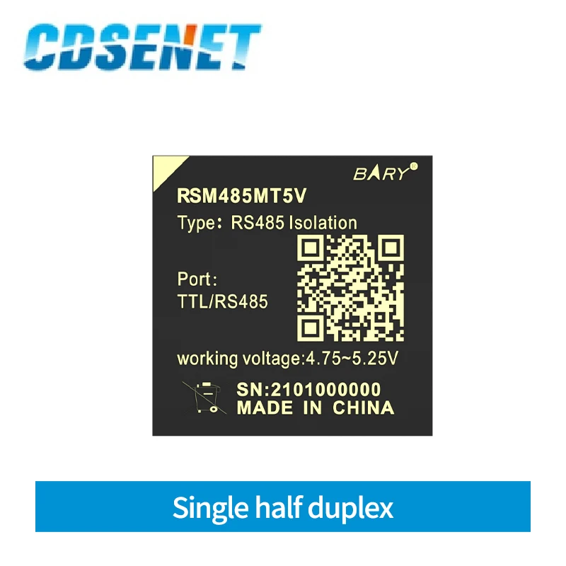 

CDSENET Single-channel Full-duplex High-speed RS485 Isolated Transceiver Module RSM485MT5V 3000V Industrial Grade Isolated
