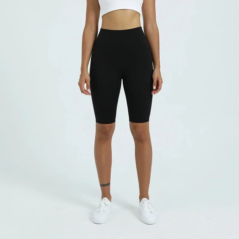 New High Waisted Hip Yoga Pant Fitness Sports Shorts