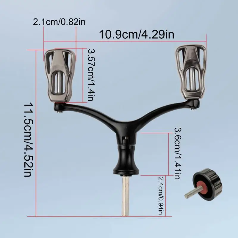 Reel Handle Knob Aluminum Double Rocker Fishing Reels High Strength Nonslip Fishing Accessories Lightweight Rock Arm For Fishing