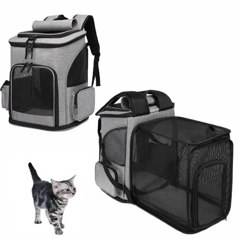 Pet Carrier Bag Pet Supplies Out Puppy Backpack Expandable Large Capacity Breathable Portable Cat Backpack Foldable Dog Bag pet carrier bag pet carrier backpack pet bag