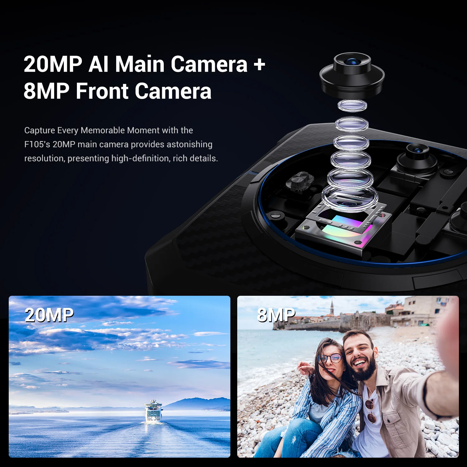 [World Premeire]FOSSiBOT F105 Rugged Smartphone Android 14 OS 10300mAh 12+64GB Mobile Phone 20 MP Camera 6.745" HD+ IPS Phone 5