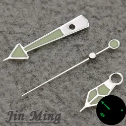 Premium Luminous Silver & Black Watch Hands - C3 Green Details (Silver Green)