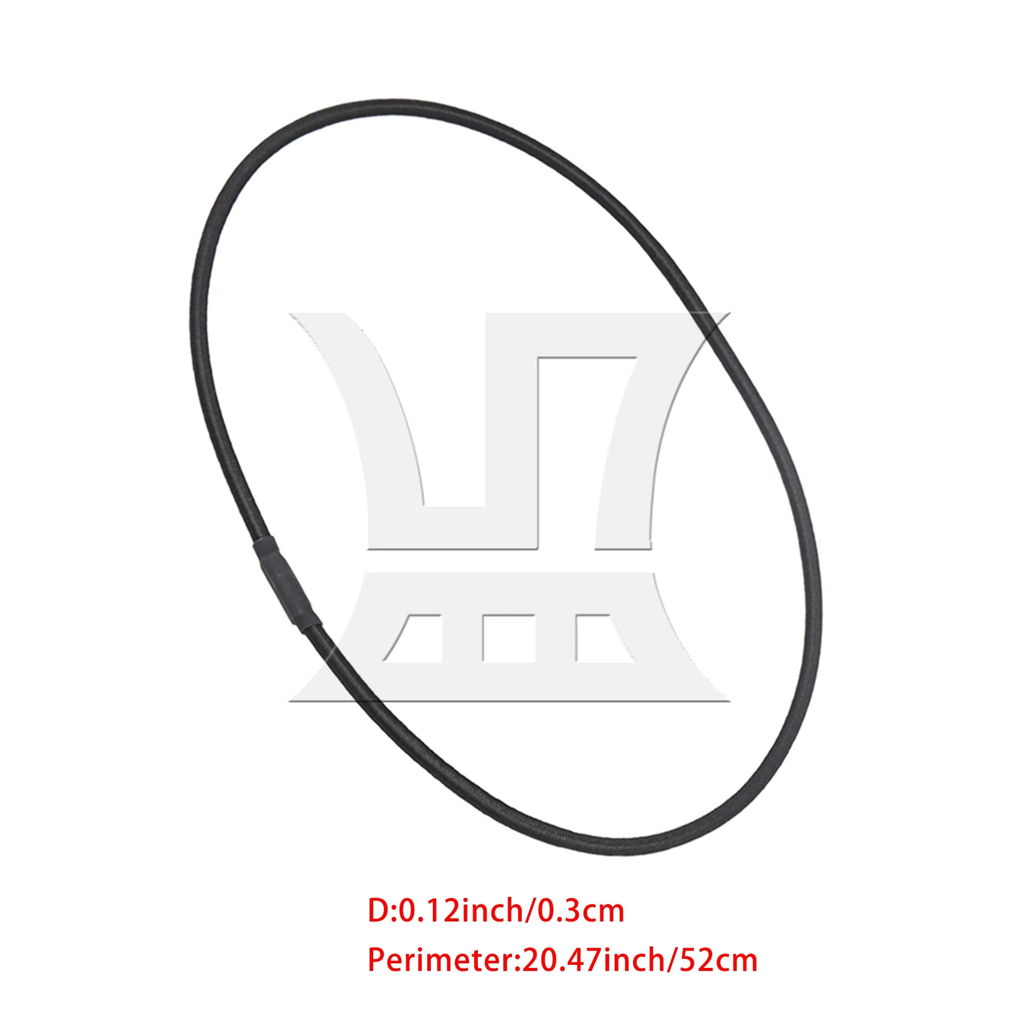 15 Pcs Microphone Shock Mount Elastic Bands Rubber Rings 52cm x 0.3cm