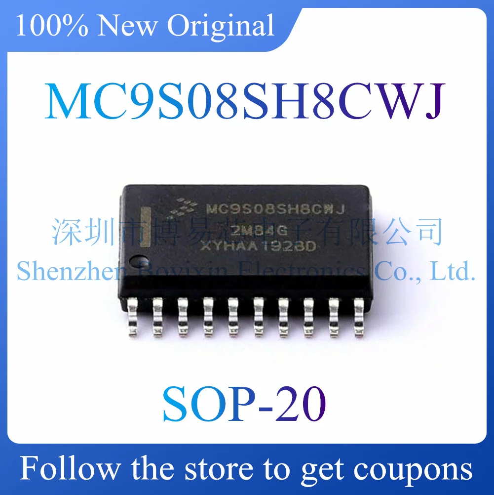Новый оригинальный подлинный микроконтроллер MC9S08SH8CWJ (MCU/MPU/SOC). Посылка SOP-20