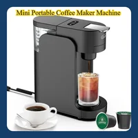 Mini Portable Coffee Maker Machine Multi-functional Purpose Home Mini Automatic Espresso Machine Capsule/powder Dual 1