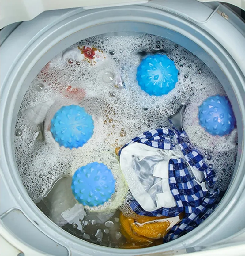 Reusable PVC Cleaning Ball Laundry Ball Clothing Softener Fluffy Clothes Anti-tie Decontaminate Washing Balls Magic Cleaner