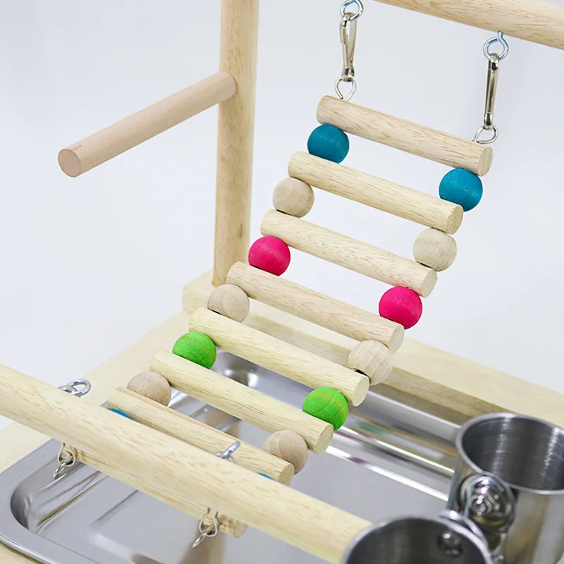 Bird Perch Stand Toys Parrots Playstand Exercise Play Gym Feeder Exercise Activity Center For Bird Toy Parrot Conure C
