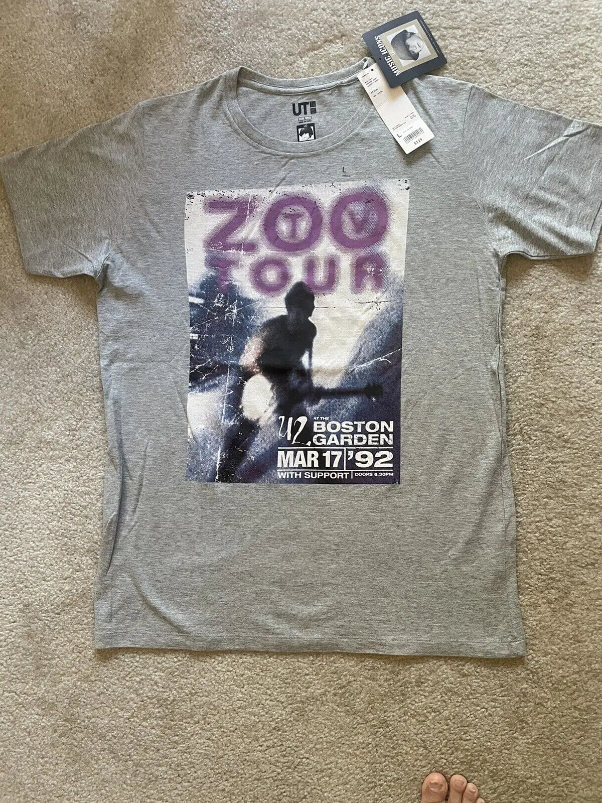 Maglietta Grigia U2 Zoo Tour