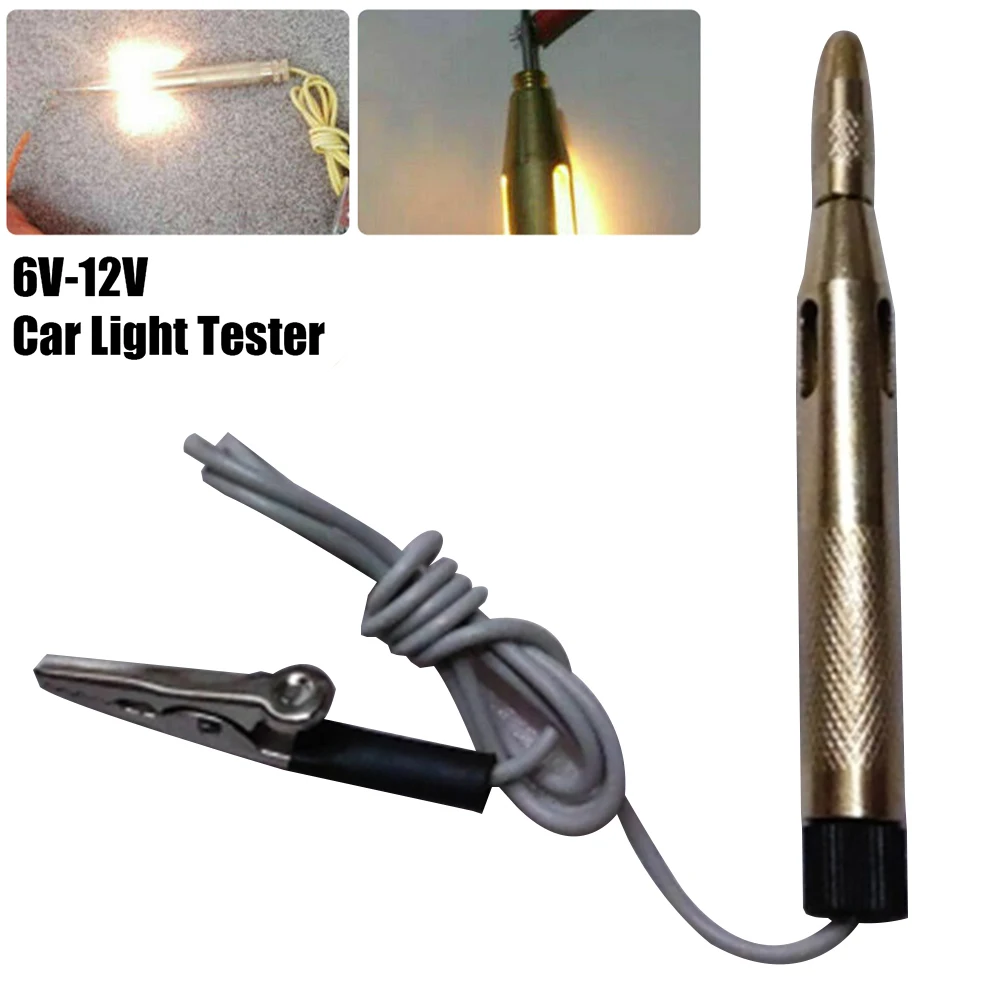 

Test Pens Car Circuit Fuse Electrical Testers Voltage Tester 6V 12V 24V Probe Pen Pencil Test Light Repair Accessories
