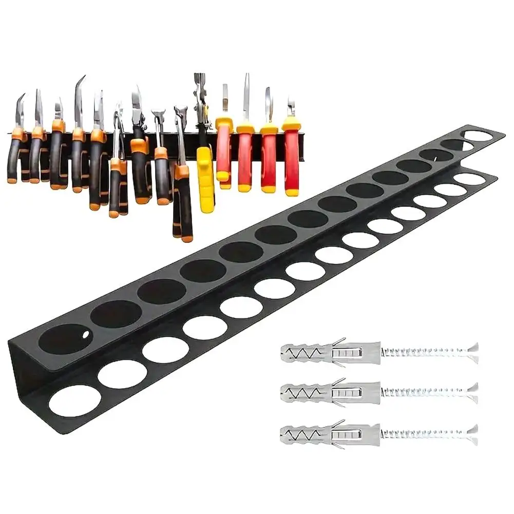 Pliers Holder Wall Mount Wall Mounted Tool Organizers Hammer Rack Pliers Organizer Hand Tool Holder Pliers Organizer Storage 4